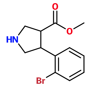 (image for) MCYA1315 Methyl 4-(2-bromophenyl)pyrrolidine-3-carboxylate